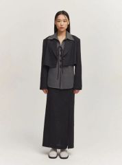 タナカダイスケ two belted pleats mini skirt - メルカリ