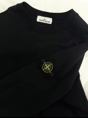 未使用 STONE ISLAND Vネック スウェット ワッペン ブラック S - メルカリ