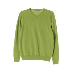 JOHN SMEDLEY シーアイランドコットン Vネックニット 黄緑 M - メルカリ