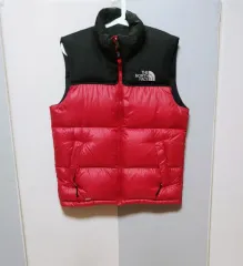 M THE NORTH FACE ザノースフェイス ヌプシ ダウンベスト 700 レッド326