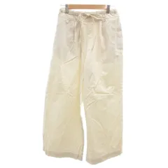 AMERICAN HOLIC アメリカンホリック タグ付き パンツ M 白 ホワイト ドローストリングウエスト ワイドレッグ 無地 /SC ■ECF003