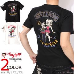 希少 SKULL WORKS BETTY BOOPコラボ ブラック Tシャツ - メルカリ