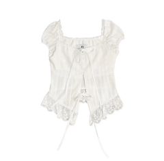 月末まで期間限定出品】 FETICO フロントカット ノースリーブトップ