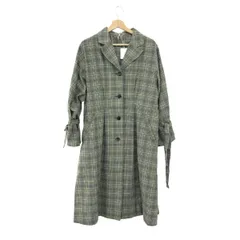 LANVIN en Bleu ランバンオンブルー オープンバックチェックコート サイズ:38 参考価格￥53900/袖リボン    グレー レディース / 243001004778のサムネイル