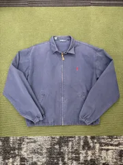 90s USA製 POLO by RALPH LAUREN スウィングトップジャケット ネイビー Lサイズ 送料無料♪