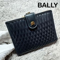 ☆BALLY バリー キルティングレザー ブラック 二つ折り財布☆ - メルカリ