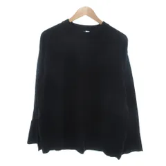 エイチ&エム H&M Divided タグ付き スウェットシャツ L 黒 ブラック 無地 クルーネック 長袖 /SC ■ECF003
