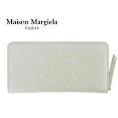 メゾンマルジェラ 長財布 Maison Margiela レディース 4ステッチ ジップ アラウンド コンパクト 二つ折り ウォレット ギフトボックス付き グレー S56UI0110のサムネイル