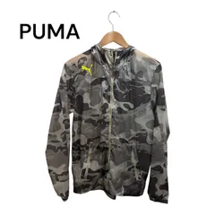【人気モデル】PUMA プーマ ウインドブレーカー M 迷彩 カモフラ ネオンイエロー
