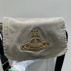 Vivienne Westwood ショルダー カーキ キャンバス エッジウェア - メルカリ