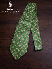 Ralph Lauren／クレストタイ／レジメンタル／オレンジ／Italy製 - メルカリ