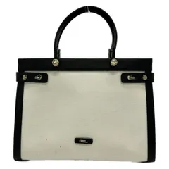 FURLA(フルラ) トートバッグ - 白×黒 レザー