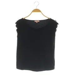 トッカ TOCCA ノースリーブカットソー レース ハートネック XS ネイビー /MY ■OSのサムネイル