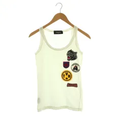 ディースクエアード DSQUARED2 タンクトップ カットソー ワッペン XS ホワイト マルチカラー /DO ■GY62のサムネイル
