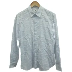 ランバンオンブルー LANVIN en Bleu シャツ 48 水色 メランジ柄 レギュラーカラー 長袖 /NP ■ECB002のサムネイル