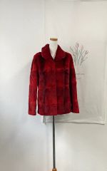SAGA MINK リアルミンクコート 赤 銀サガ　ファーコート 高級 毛皮 SAGA MINK リアルミンクコート 赤 銀サガ ファーコート 高級 毛皮