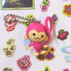 平成レトロ☆ピンキーモンキー　フレッシュモンキー　ぬいぐるみ　ストラップ 希少 ピンキーモンキー フレッシュモンキー ぬいぐるみ ストラップ