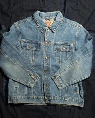 DE LUXE JEANS ライトブルー デニムジャケットsize XL - メルカリ