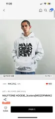 マハグリッド フードTシャツ HALFTONE HOODIEのサムネイル