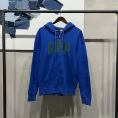 (105) GAP ギャップ カジュアル 刺繍 起毛 フード ジップアップ ジャケット