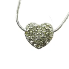 スワロフスキー SWAROVSKI ネックレス アクセサリー ペンダント ハート ラインストーン シルバー色 ■GY18 /MQ