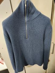 URU ハーフジップニット パープル ニット/セーター URU 18AW ジップ