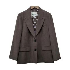 日本製 agnès b. アニエスベー ジップ ロング コート riri ジップ 