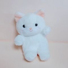 創美社 白猫 ペルシャ猫 昭和レトロ ぬいぐるみ くたくた猫 当時物