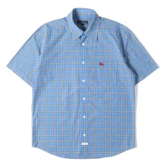 BURBERRY BLUE LABEL バーバリー ブルーレーベル シャツ ブルー サイズ:M | チェック 半袖 シャツ / MADE IN JAPAN | トップス カジュアルシャツ 日本製【メンズ】【中古】のサムネイル