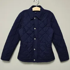 8 10T ポロ ラルフローレン キッズ 女の子 キルティング ジャケット ネイビーのサムネイル