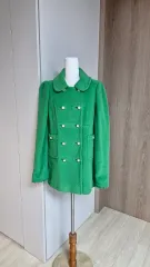 新品 JUICY COUTURE ジューシークチュール (L/55) L/グリーン ウールアンゴラハーフコートのサムネイル