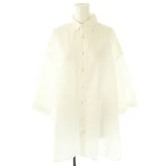 プラージュ Plage 24SS Lawn Long シャツ 七分袖 オーバーサイズ ホワイト /DF ■OSのサムネイル