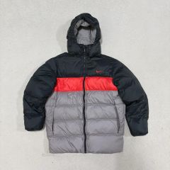 ナイキ☆NIKE ダウンジャケット アウター スリーカラー XL グレー 034 