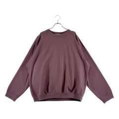 美品 シーピーカンパニー イタリア製 L相当薄手コットン Vネックニット 