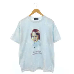 ソーイ SOE ウォッシュドTシャツ Washed T Shirts BOY プリント 半袖 プルオーバー コットン 2 M 青 ブルー マルチカラー /YQ ■OSのサムネイル