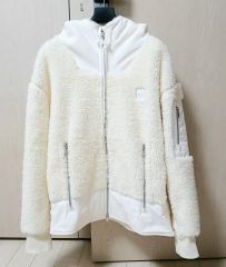 Sacai Nikeコラボ フード付きボアジャケット ホワイト - メルカリ