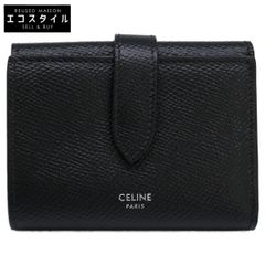 極美✨CELINE 二つ折り財布 エッセンシャル レザー ラウンドファスナー 黒 極美✨付属付き✨CELINE 二つ折り財布 エッセンシャル レザー ラウンド