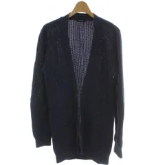 ジョセフオム JOSEPH HOMME カーディガン 48 紺 ネイビー Vネック 長袖 ポケット付き /GG ■GY59のサムネイル