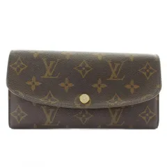ルイヴィトン LOUIS VUITTON モノグラム ポルトフォイユ エミリー 長財布 二つ折り PVC レザー 総柄 茶色 ブラウン M60698 /XZ ■OH ■GY12