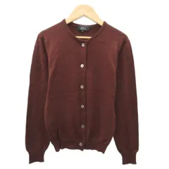 アーペーセー A.P.C. ニットカーディガン ミドル丈 シルク混 S 茶 ブラウン /SM2 ■ECD001のサムネイル