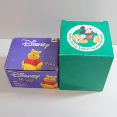 A6294 Disney プーさん スープカップ/ぃミッキーマウス バケーションパッケージ　フィギュア
