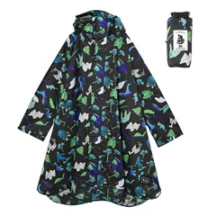 【新品】 [キウ] スタンダードレインポンチョ 2ND STANDARD RAIN PONCHO - 2ND 防水 撥水 はっ水 耐水 豪雨対応 雨対策 大雨 台風 梅雨 レインコート スリーブポンチョ 雨具 雨ガッパ 雨合羽 袖付き 収納袋 ポケット お 1