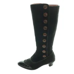 ヴィヴィアンウエストウッド Vivienne Westwood サイドボタンロングブーツ 37 黒 ブラック /SS ■OS ■GY11のサムネイル