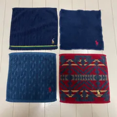 POLO RALPH LAUREN タオルハンカチ 4枚セット ネイティブ柄 ポニー刺繍　FP