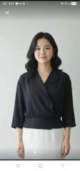 MEER.】OPEN COLLAR SHORT SHIRT CHARCOAL - メルカリ