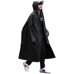 【新品】 レインコート 自転車 雨合羽 カッパ自転車 レインポンチョ 雨具 レインウェア アウトドア 自転車 リュック対応 防風 豪雨対策 丈夫 撥水 防水ポケット 大人 メンズ レディース おしゃれ 男女兼用 通勤 通学 (ブラック, L) 0