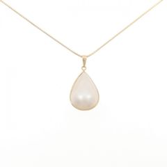 ネックレス 18金ペンダント マベパール 南洋パール K18留め具 678 
