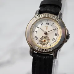 TRUSSARDI トルサルディ ミラノ ゴールドベゼル ローマンインデックス スモールセコンド レディース ヴィンテージ感 上質 稼働品のサムネイル