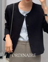 ARULLE collarless cocoon jacket タグ付未使用 - メルカリ