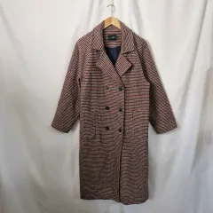 リリエンコ ハウンドトゥース チェック ロングコート
